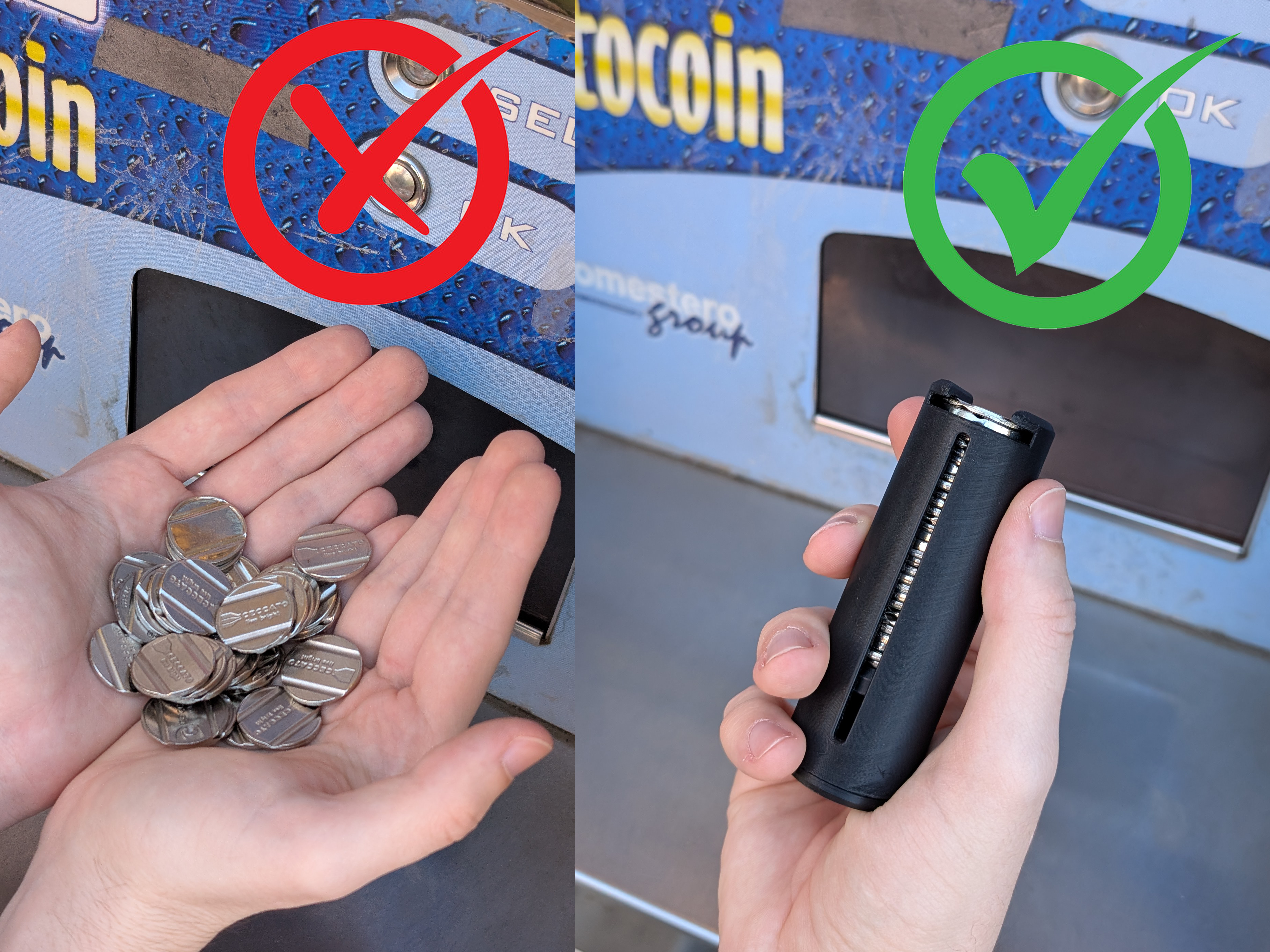 Auto Wasch- Münzen / Coins / Token Halter - Ordnung im Fahrzeug